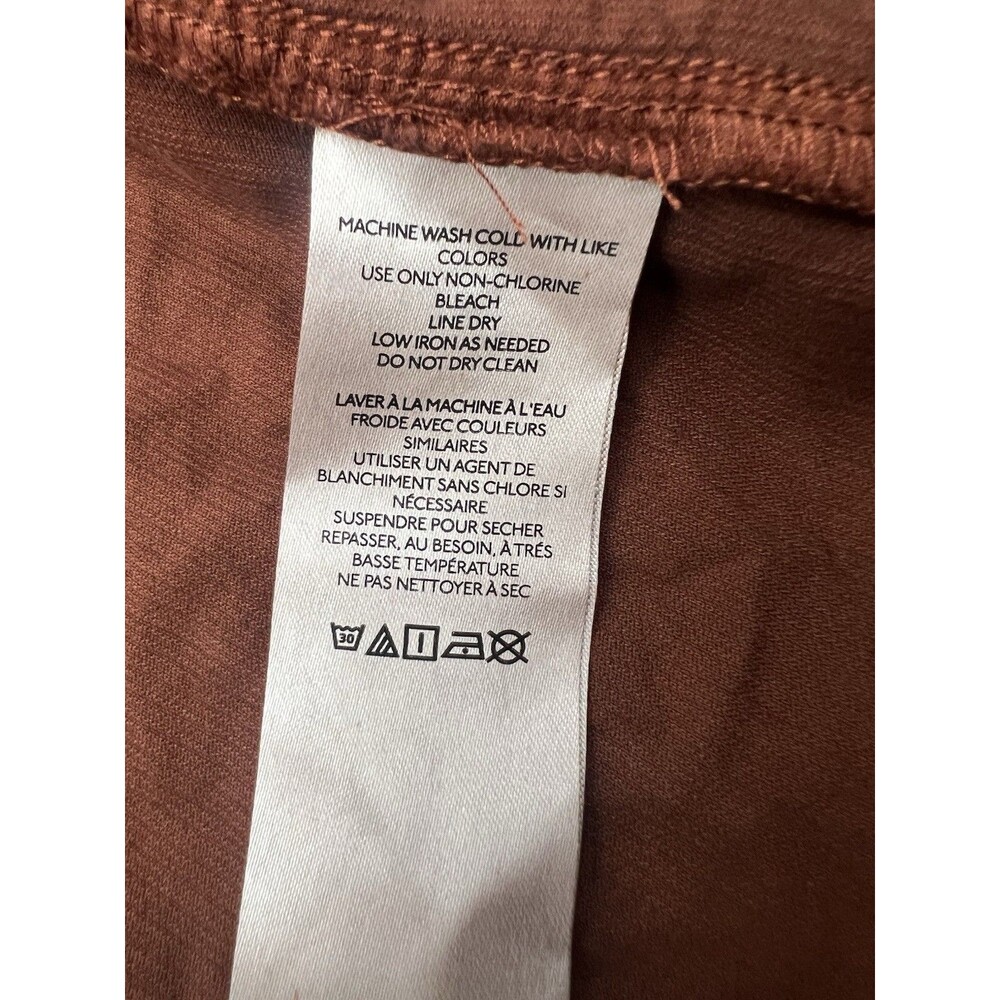 Anthropology Pilcro Burnt Orange Corduroy Duster Small Oversized Boho Lagenlook - Picture 8 of 13